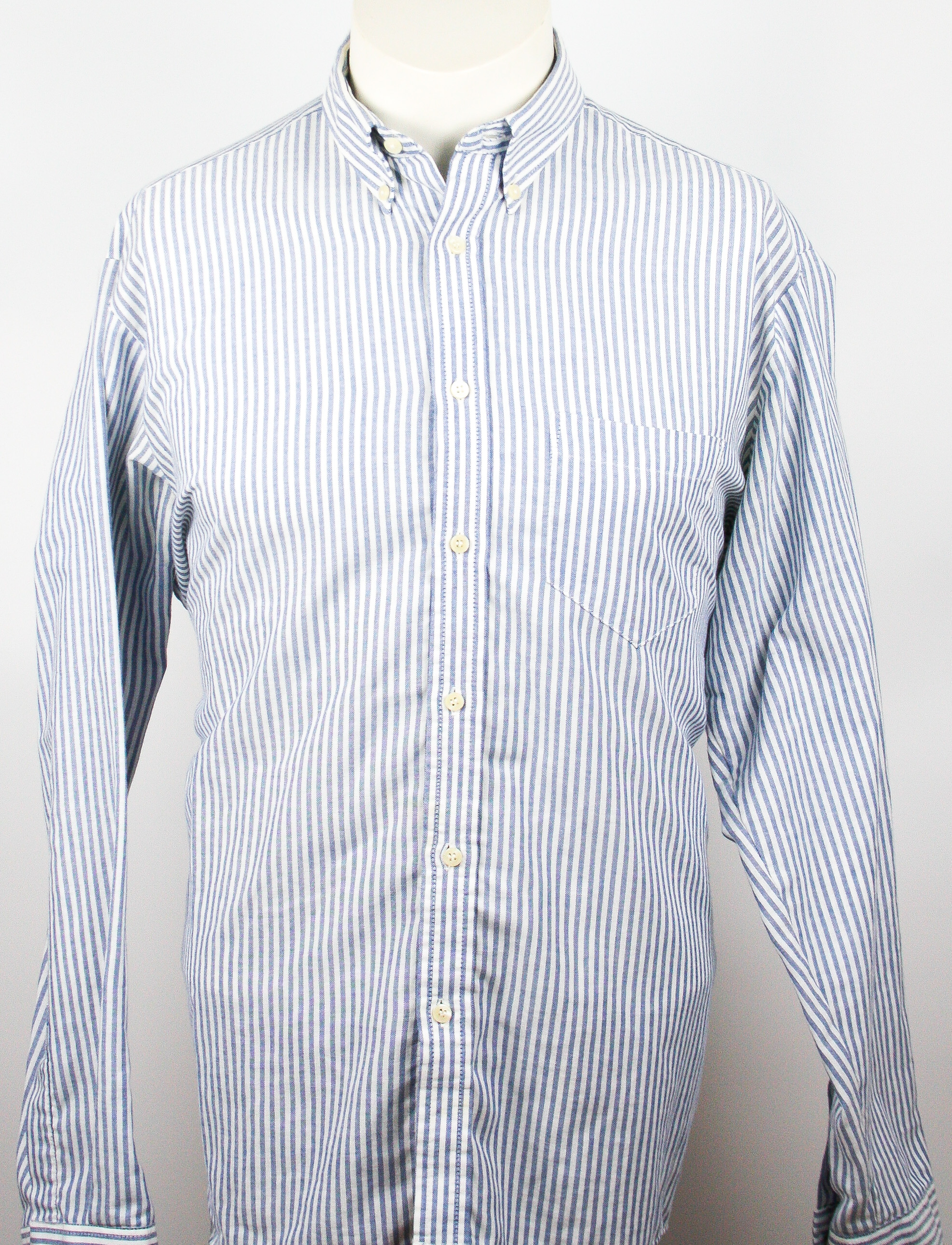 Ben Sherman Hemd Washed Blue/White Striped *The Original Vintage* Größe 42/L